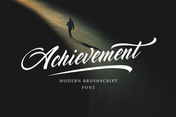 Achievement: The Brush Script Typeface for Crafters Who Mean Business