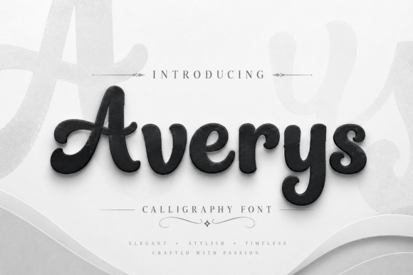 Averys: The Display Font That Elevates Your Crafted Products