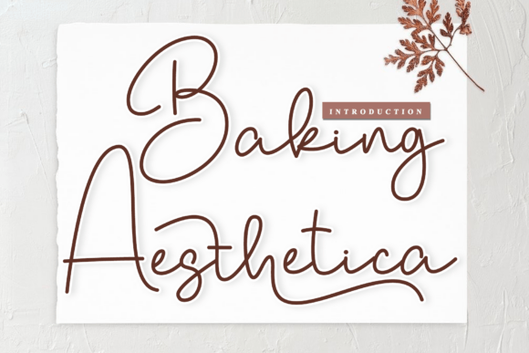 Baking Aesthetica: A Craft-Ready Script Font for Beautiful Products