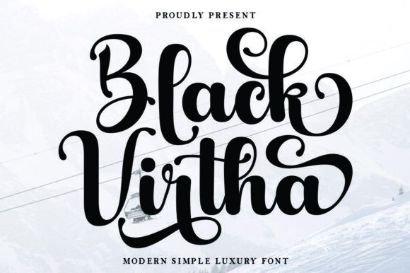 Black Virtha: A Handwritten Font for Refined Branding