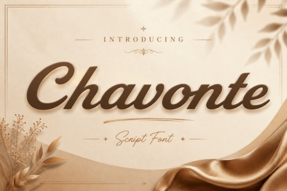 Chavonte: An Elegant Script Font for Digital Branding