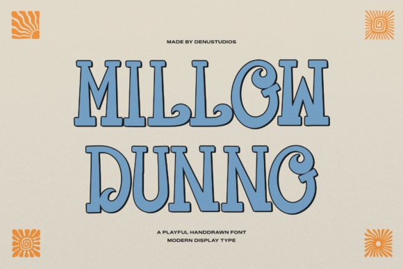 Crafting with Millow Dunno: A Warm Retro Font for Handmade Goods