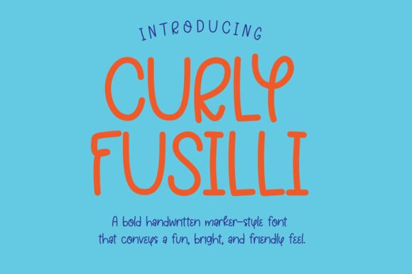Curly Fusilli: The Playful Font Your Creative Projects Need
