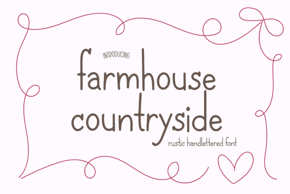 Farmhouse Countryside: The Typographic Welcome to My Reading Life