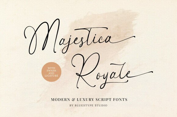 Majestica Royale: A Luxurious Script Font for Editorial Design