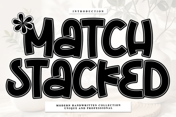 Match Stacked: A Script Font with Editorial Rhythm