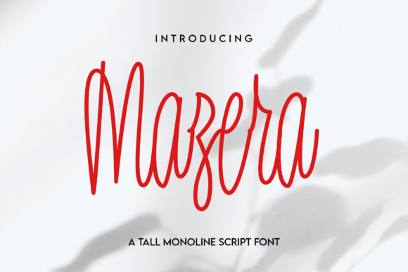 Mazera: A Clean Handwritten Font for a Professional Brand Identity