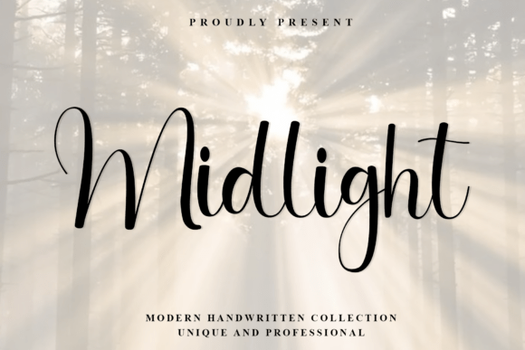 Midlight: A Modern Script Font for Signature Branding