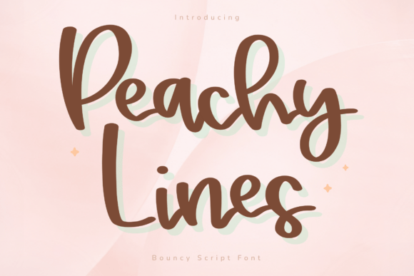 Peachy Lines Font: A Warm Script for Editorial Personality