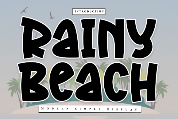 Rainy Beach: A Rhythmic Script Font for Editorial Expression