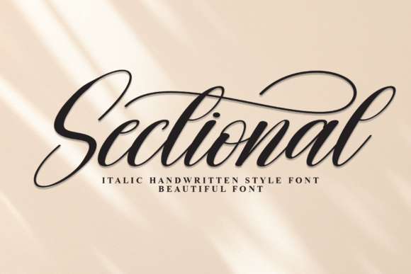 Sectional: A Refined Handwritten Font for Modern Digital Design