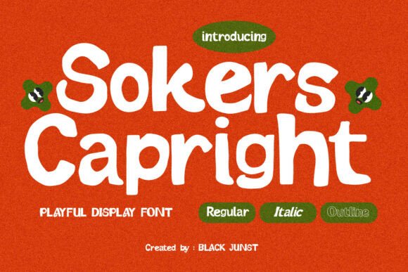Sokers Capright: A Playful Display Font for Editorial Design