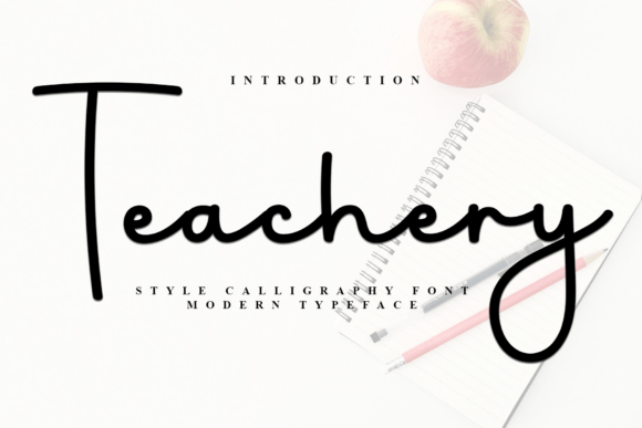 Teachery: A Festive Display Font for Memorable Digital Designs