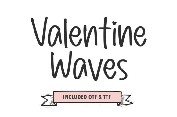 Valentine Waves: A Brush Script Font for Editorial Personality