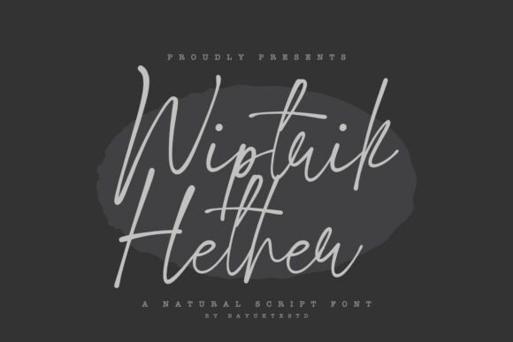 Wiptrik Hether: A Script Font for Elegant Digital Experiences